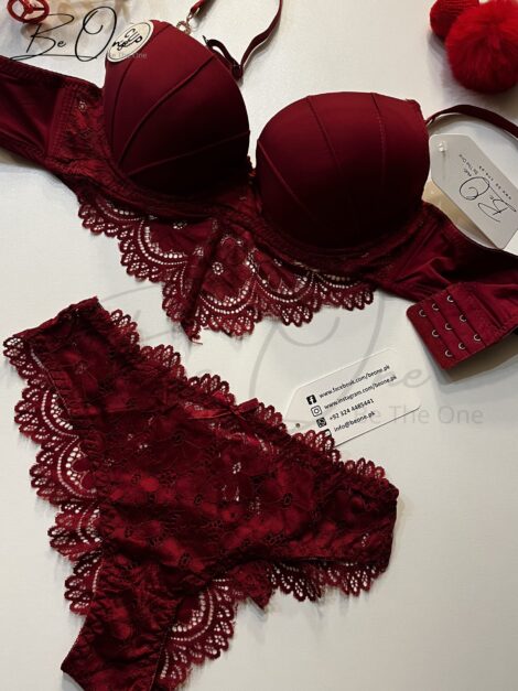 PREMIUM SOFT THIN PAD GOLD LOOP BRIDAL BRA SET